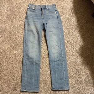 Madewell Women's Straight Leg Blue Jeans